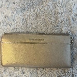 Gold Michael kors wallet